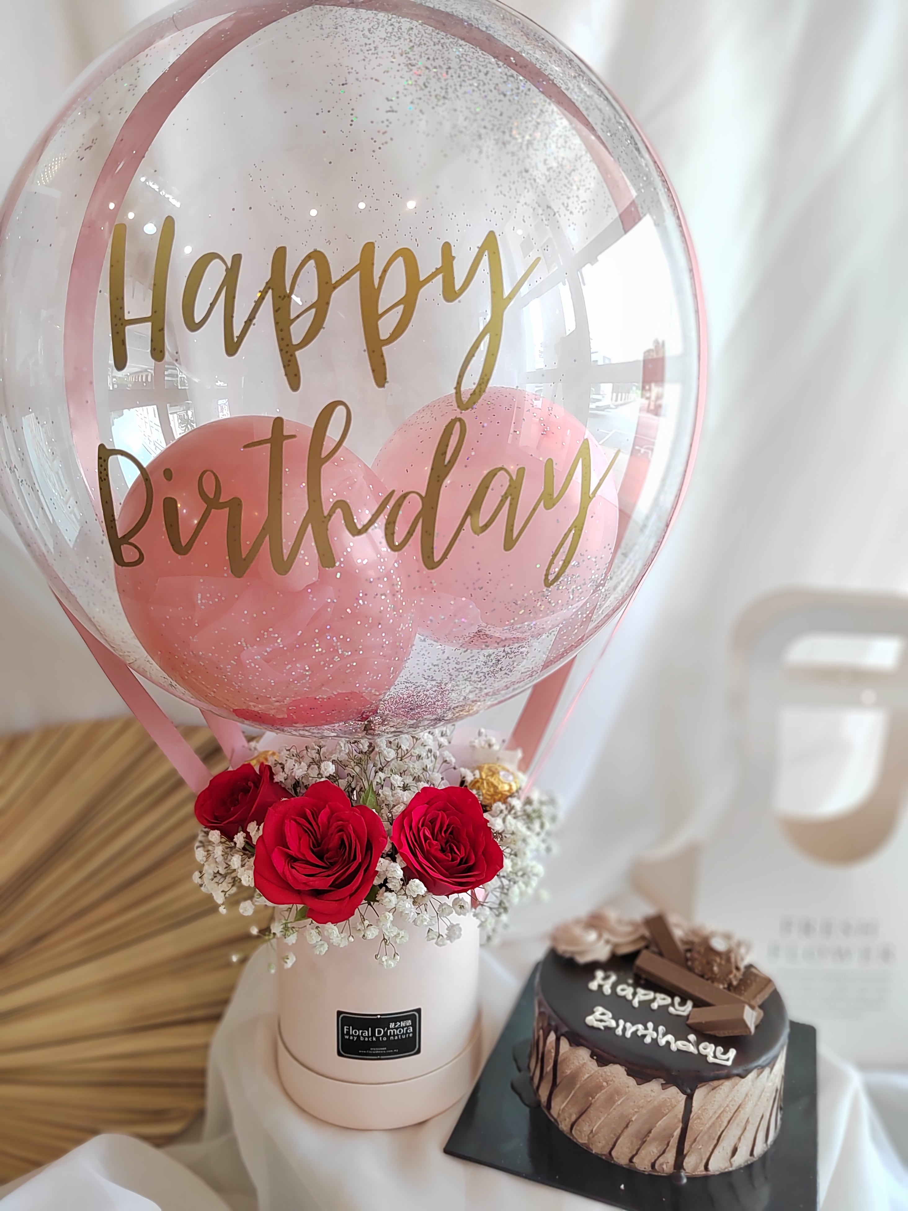 Surprise Birthday Flower Box (Negeri Sembilan Delivery Only)